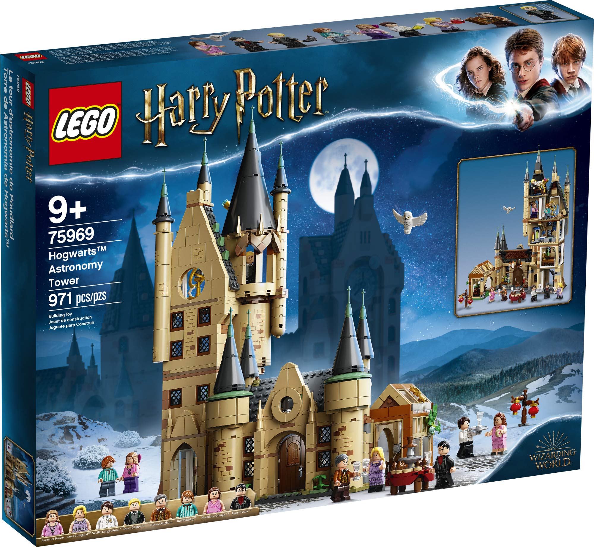 LEGO Harry Potter Hogwarts Astronomy Tower 75969, Castle Toy Playset with 8 Character Minifigures Including Harry Potter and Draco Malfoy, Wizarding World, Birthday Gifts for Kids, Girls & Boys
