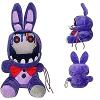  Ycixri FNAF Nightmare Bonnie Plush Toy Suitable for Collection, FNAF  Plushies Stuffed Doll for Boy Girl Christmas Halloween Birthday Gift, 8“  (Purple Bonnie Rabbit) : Toys & Games