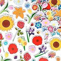 READY 2 LEARN Foam Stickers - Flowers - Pack of 152 - Self-Adhesive Stickers for Kids - 3D Puffy Flower Stickers for Laptops, Party Favors and Crafts