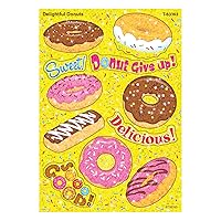 TREND enterprises Delightful Donuts Sparkle Stickers, 22 Count, Multicolor