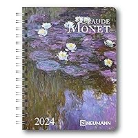 Claude Monet 2024 - Diary - Buchkalender - Taschenkalender - Kunstkalender - 16,5x21,6