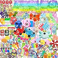 1000+ PCS Party Favors for Kids,Fidget Toys Pack,Christmas Stocking Stuffers,, Birthday Gift, Treasure Box,Goodie Bag Stuffers, Carnival Prizes, Pinata Filler Sensory Toy for Classrooom