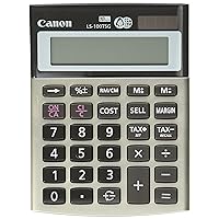 Canon CNMLS100TSG Desktop Calculator, 10 Digits, LCD, Battery/Solar Powered, 1.3