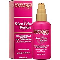 Dessange Salon Color Restore Color Protect System Top Coat Serum, 3.4 Fluid Ounce