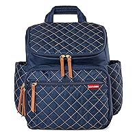 Skip Hop Diaper Bag Backpack: Forma, Multi-Function Baby Travel Bag with Changing Pad & Stroller Attachment, Navy
