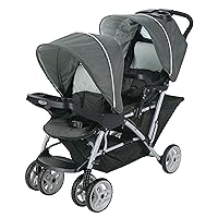 Graco DuoGlider Double Stroller | Lightweight Double Stroller with Tandem Seating, Glacier
