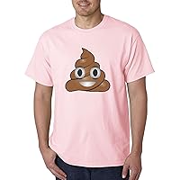 New Way 119 - Unisex T-Shirt Emoji POOP Cartoon 4XL Light Pink