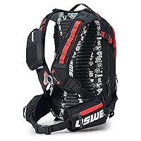USWE Core Backpack, a High End Daypack for Enduro, Dirtbike, Moto, Black (25L USWE Red)