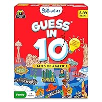 Skillmatics Card Game - Guess in 10 States of America, Educational Travel Toys for Boys, Girls, and Kids Who Love Board Games, Geography and History, Gifts for Ages 8, 9, 10 and Up