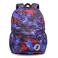 J World New York Oz School Backpack for Girls Boys. Cute Kids Bookbag, Galaxy, One Size