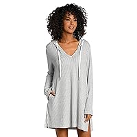La Blanca Women's Between The Lines Pullover Square Hoodie Cover Up