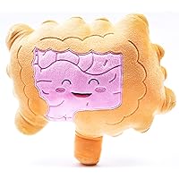 nerdbugs Intestine Plush- Intestined for Greatness-Colon/Intestine Plush Organ Toy for IBS, Colitis, Crohns and GI Support Plush/Health Education Gift/Surgery Gift/Gastroenterology get Well Gift