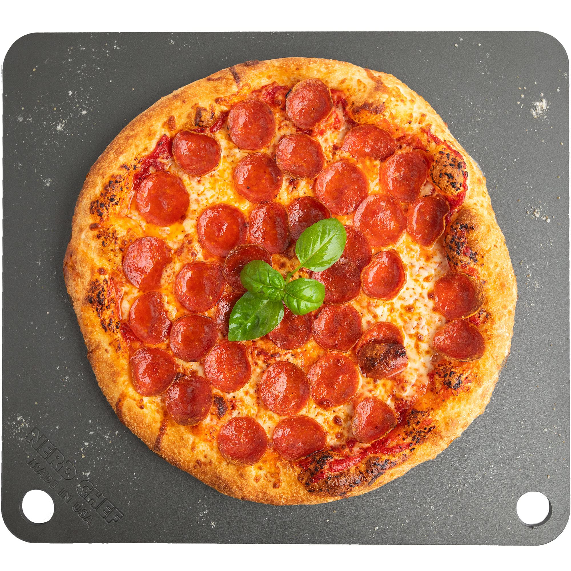 NerdChef Steel Stone - High Performance Pizza Baking | Made in USA (14.5