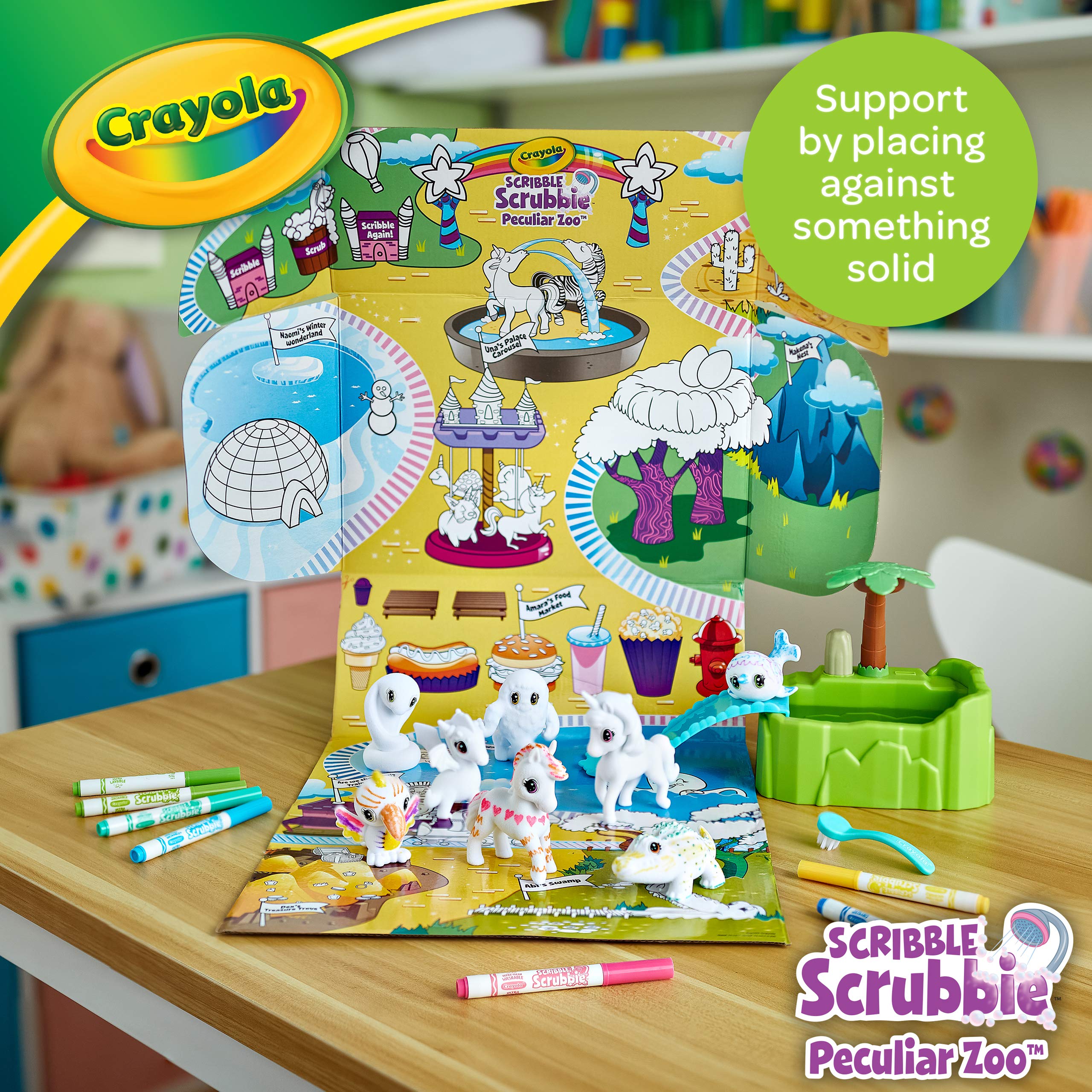 Crayola Scribble Scrubbie Peculiar Zoo, Amazon Exclusive, Kids Toy, Gift for Kids, Ages 3, 4, 5, 6