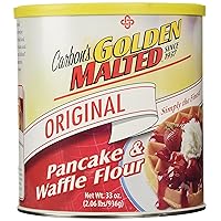 Golden Malted Waffle and Pancake Flour, Original, 33-Ounce Can