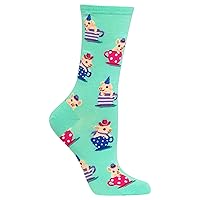 Hot Sox Women's Funny Jokes & Wordplay Crew Socks-1 Pair Pack-Cool & Cute Novelty Gifts
