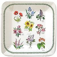 C.R. Gibson TW12-24458 Spode Garden Floral Disposable Paper Dinner Plates for Parties, 10.5