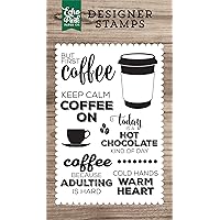 Echo Park Paper Company First Coffee 4X6 Stamp