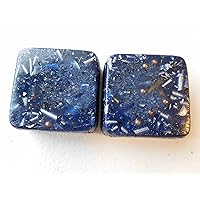 2 Indigo Blue Mini Cube Tower Busters Crystal Orgone (Indigo Blue)