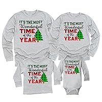 It's The Most Wonderful Time of The Year Christmas Matching Family Long Sleeve Shirt