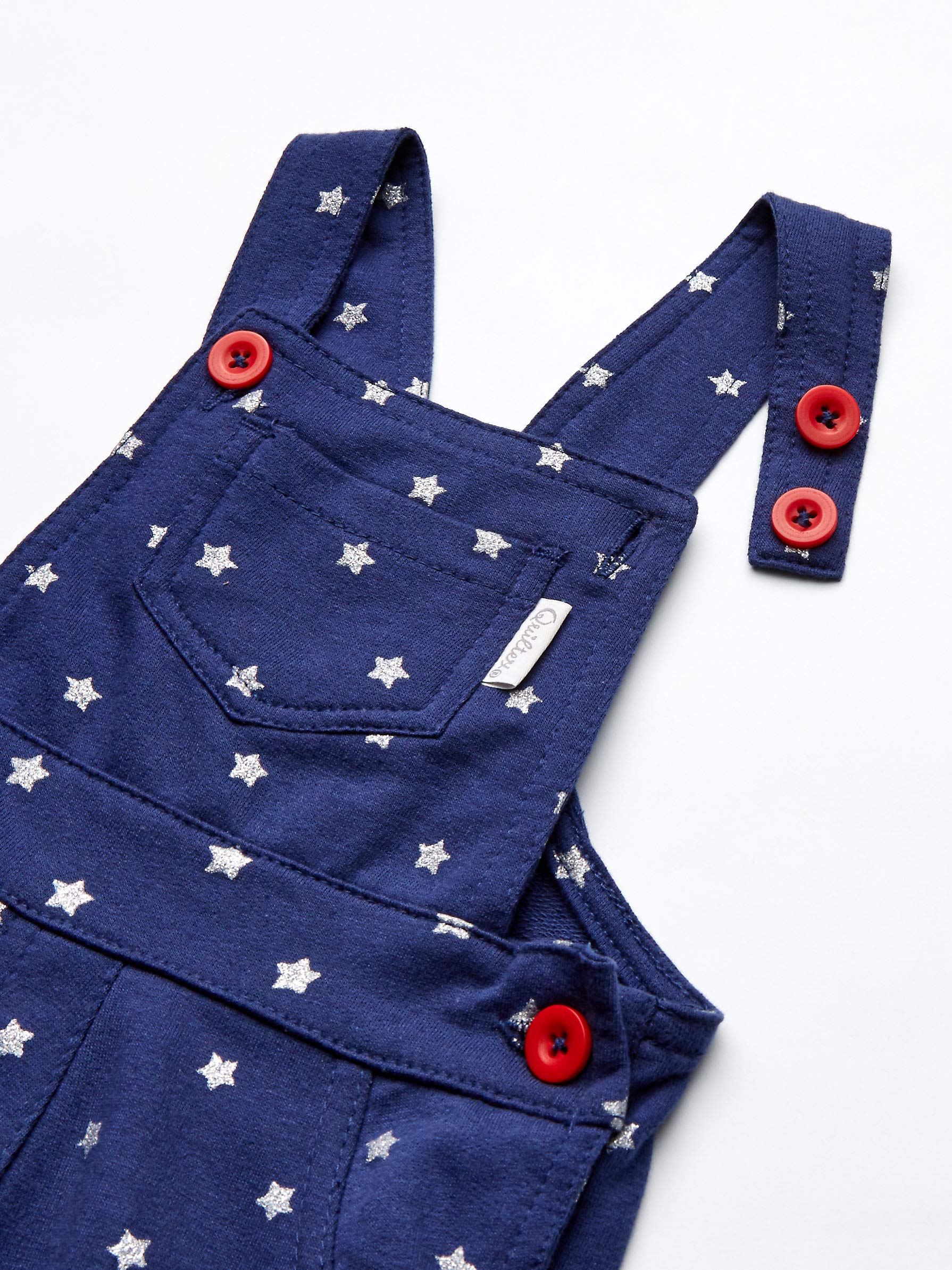 Quiltex baby-girls Stars 2 Pc Shortall Set and Bodysuit