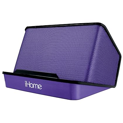 iHome Portable Rechargeable Stereo Speaker System - Purple