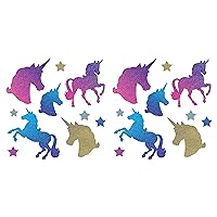 Magical Unicorn and Star Paper Cutouts 20 Piece Birthday Party Supplies Princess Decorations Baby Shower Table Decor