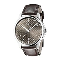 Gucci G-Timeless Analog Display Swiss Quartz Brown Unisex Watch(Model:YA126318)