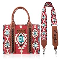 Wrangler Tote Bag for Women Aztec Handbags Western Purses for Women ZSY3 WG2203-8120SBDY