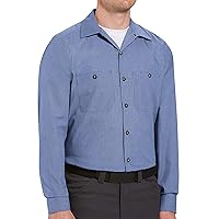 Red Kap Men's Industrial Lined Collar Work Shirt