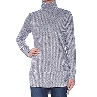 kensie Women's Rayon Rib Top with Cowl Neck
