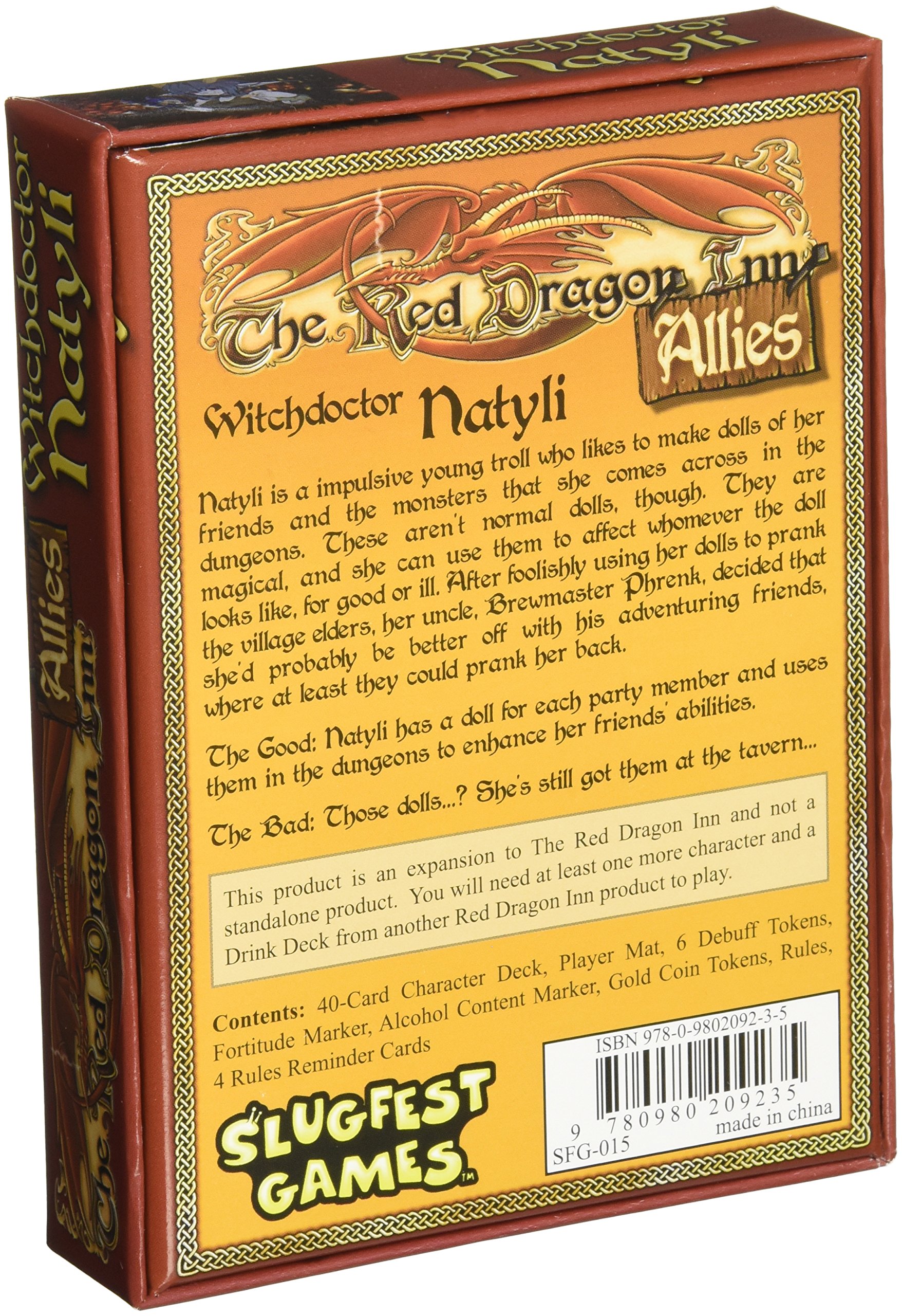 Slugfest Games Red Dragon Inn: Allies - Witchdoctor Natyli (Red Dragon Inn Expansion) Board Game (SFG015)