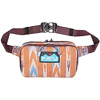 KAVU Hip 2B Square Fanny Pack Semi Padded Belt Bag Crossbody Pack-Tumbleweed Ikat