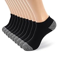 Women's and Men's 4-10 Pack Cotton Cushioned Low Cut Ankle Socks