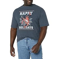 Marvel Big & Tall Classic Spider Holidays Men's Tops Short Sleeve Tee Shirt