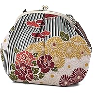 Vintage Kiss Lock Purses and Handbags Crossbody Bag/Made in Japan Japanese Bag Evening Clutch Buckle Purse Shoulder Bag