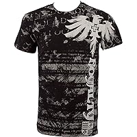 Royalty Dragon Short Sleeve Crew Neck Cotton Mens Fashion T-Shirt (2 Colors)