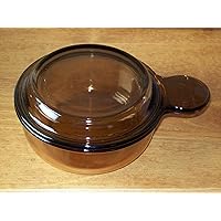 Corning Vision Pyrex Amber Grab-It with Glass Lid