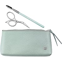 ZWILLING TWINOX eyebrow set with hairbrush and scissors, gift set leather case, stainless steel, turquoise