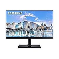 SAMSUNG FT45 Series 24-Inch FHD 1080p Computer Monitor, 75Hz, IPS Panel, HDMI, DisplayPort, USB Hub, Built-in Speakers, Height Adjustable Stand, 3 Yr WRNTY (LF24T450FZNXGO),Black