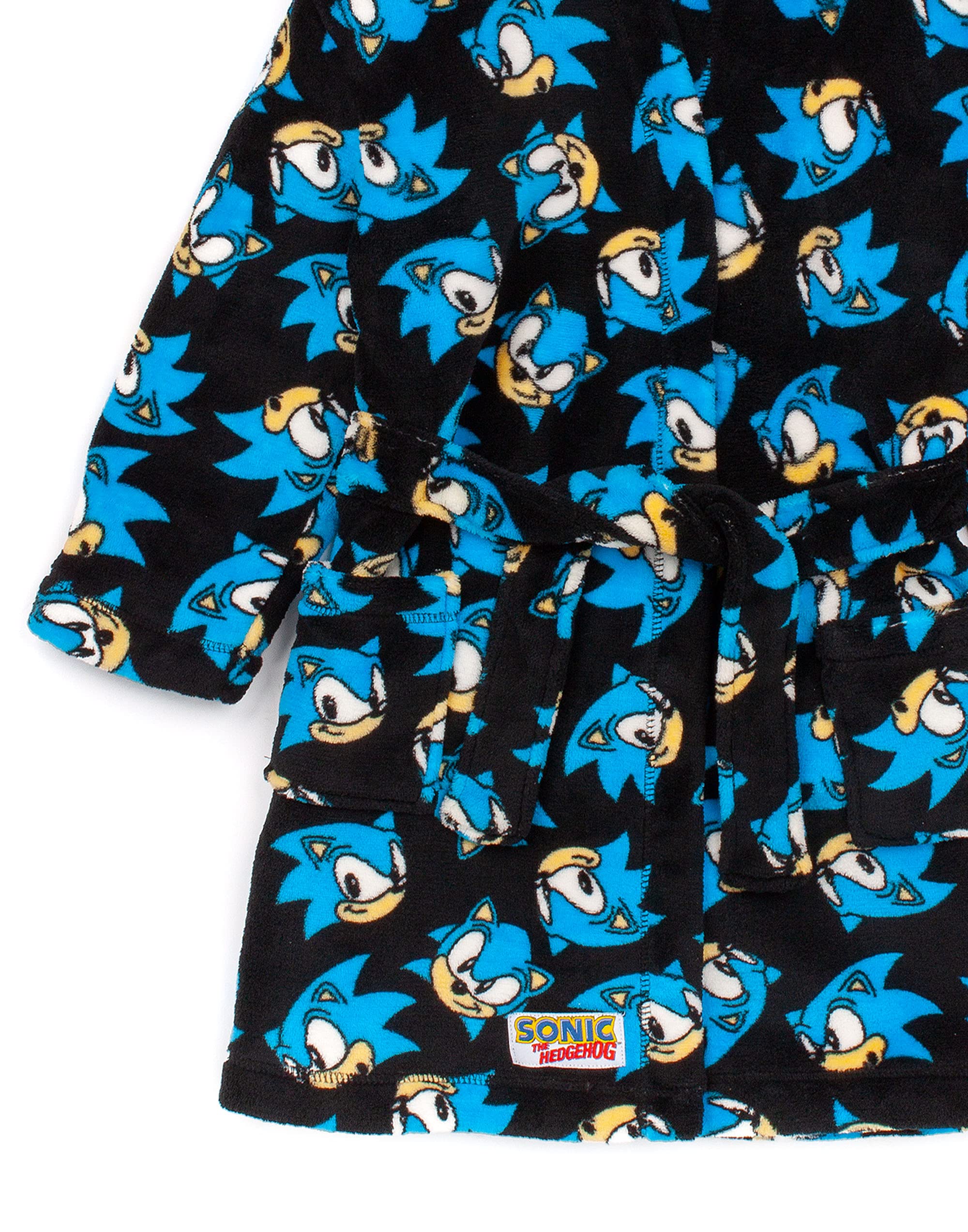 Sonic the Hedgehog Dressing Gown Kids Boys Character Bath-robe