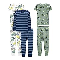Simple Joys by Carter's Boys' 6-Piece Snug Fit Cotton Pajama Set