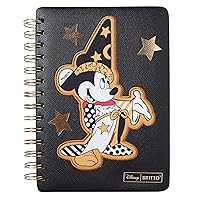 Disney Britto Midas Fantasia Sorcerer Mickey Mouse Notebook Journal, 6 by 8 Inches, Multicolor