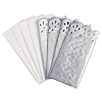 Papyrus 8 Sheet White and Silver Tissue Paper Set for Gifts, Decorations, Crafts, DIY and More