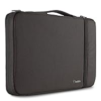Belkin 11 Inch Laptop Case - 11 Inch Laptop Sleeve - Laptop Bag - Computer Accessories For Chromebook Laptop - Laptop Accessories - Chromebook Case Compatible W/ iPad Pro & Most 11” Laptops - Black