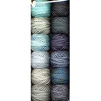 Valdani Size 8 Perle Cotton Embroidery Thread Ocean Waves Collection (PC8-OceanW)