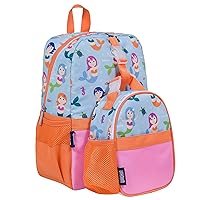 Wildkin Pack-it-All Kids Backpack Bundle with Clip-in Lunch Box (Mermaids)