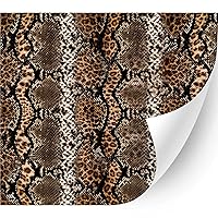 Animal Patterned Adhesive Vinyl (Leopard Snake Skin, 11