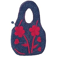 Two-flower Felt Handbag
