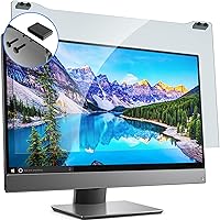 Anti Blue Light Screen Protector for 27 Inch Monitor(Diagonal), Desktop UV Screen Protector, Hanging Type Computer Screen Blue Light Blocker 27 In PC Filter (W 24 1/8 x H 14) for Eye Strain